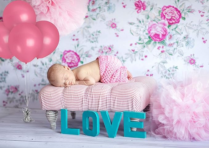 Treasures Gifted Rose Pink Balloons - 72 Pink Latex Balloons (12 Inch) - Soft & Pastel Shades - Matte Finish
