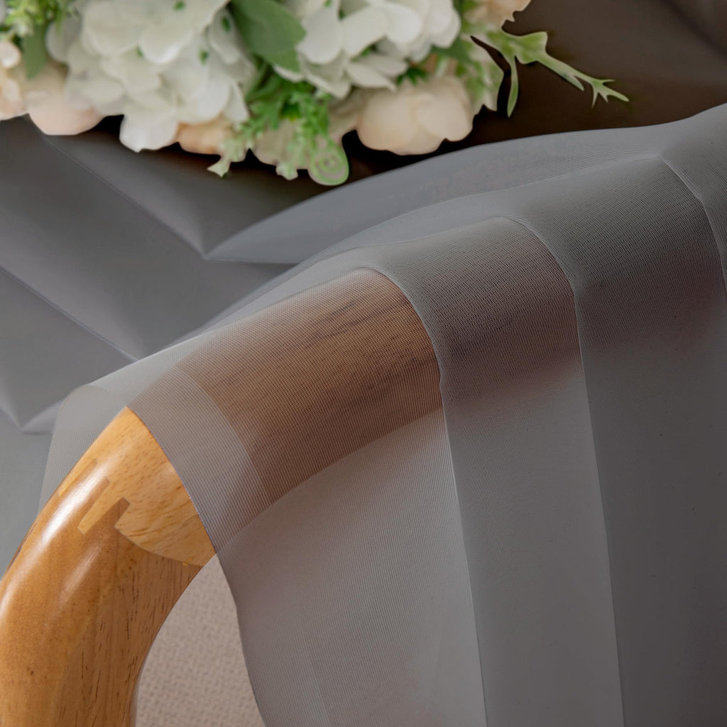 Voile Sheer Window Curtain Panels 54 Inch Long