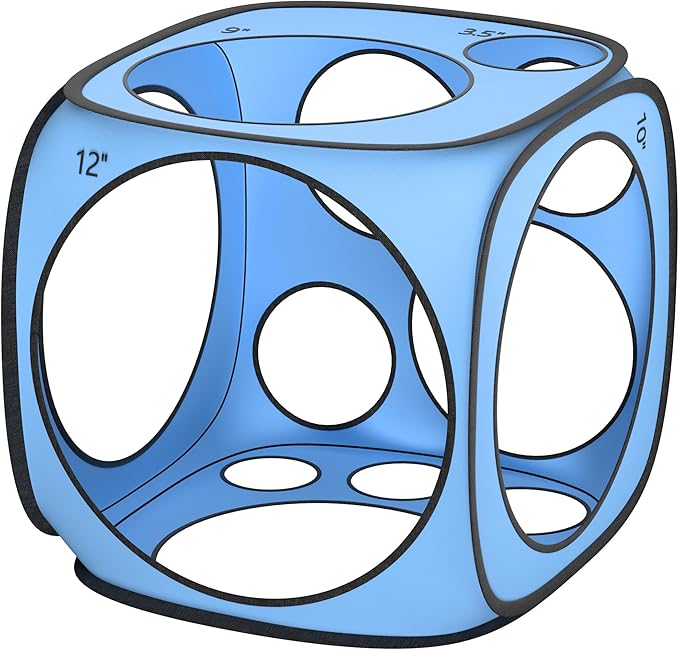 13 Sizes Balloon Sizer Cube Box (2-12 Inch), Collapsible Balloon Measurement Tool for Party Arch Decorations & Columns