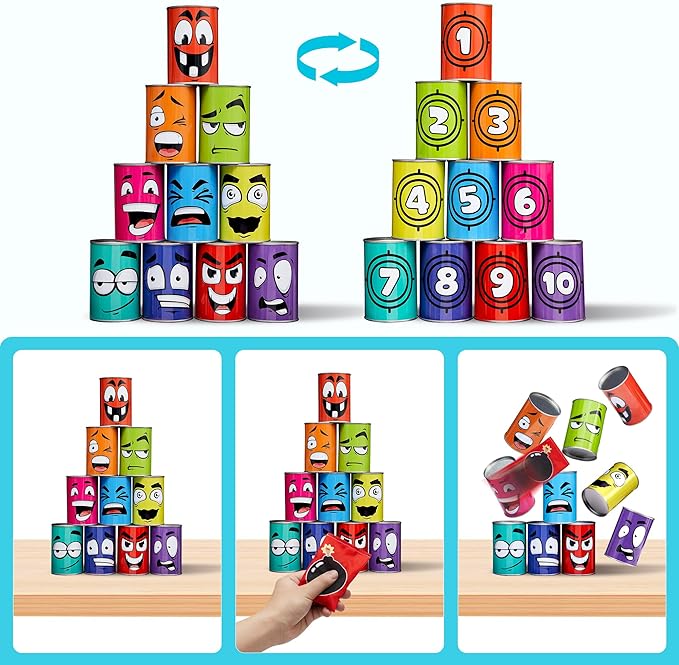 JoyRapt 3 in 1 Bean Bag Toss Outdoor Toys for Toddlers Kids, Cornhole Outside Toys, Carnival Game Toodler Outdoor Indoor Gift for Birthday or Christmas for Ages 3-12 (Animal)
