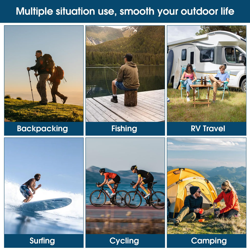 OUTDOORSEPIC Solar Camp Shower Camping Shower Bag Solar Shower Bag Solar portabler Shower for Camping Solar Showers for Camping Camping Shower