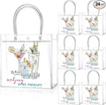 Teenyyou 24 Pcs Mahjong Cocktail Party Favor Bags Mahjong Is My Therapy PVC Gift Bags with Handles Mojito Reusable Transparent Goodie Container for Bachelorette, Bridal Shower, Birthday Party Favors