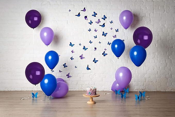 Treasured Gifted Dark Purple Balloons - Matte Violet, Plum, Deep Purple - 12 Inch Latex - Large - 72 Pack - Happy Birthday