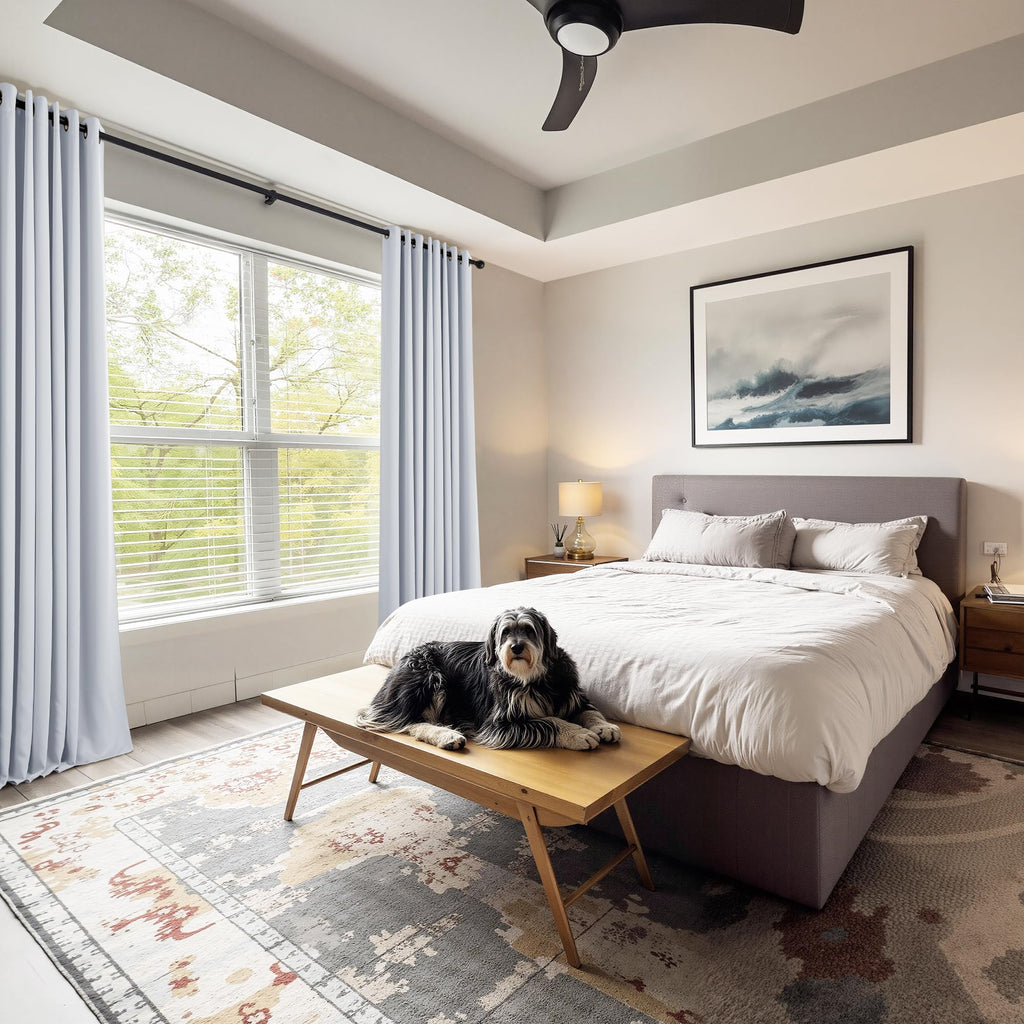 Room Darkening White Curtains (2 Count)
