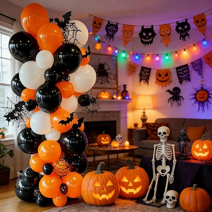 Orange Balloons, 60 PCS Orange Balloons 12 Inch Latex Balloon for Birthday Party Decoration, Wedding, Baby Shower, Anniversary, Summer Party Decoration and Balloon Garland