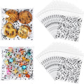 Supervitae 200 Pcs Music Notes Cellophane Cookie Bags Bulk 4 x 4 Inch Self Adhesive Treat Bags Treat Clear Goodie Gift Wrapping for Music Theme Party Favor Supplies Snacks Bakery Candy Packaging