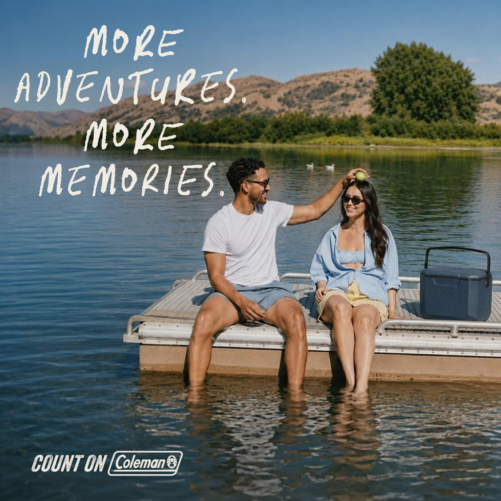 Coleman Chiller 16qt Portable Cooler with Ice Retention and 2-Way Heavy Duty Handles, Leak Resistant, Great for Camping, Concerts, Sports, and More, Sapphire