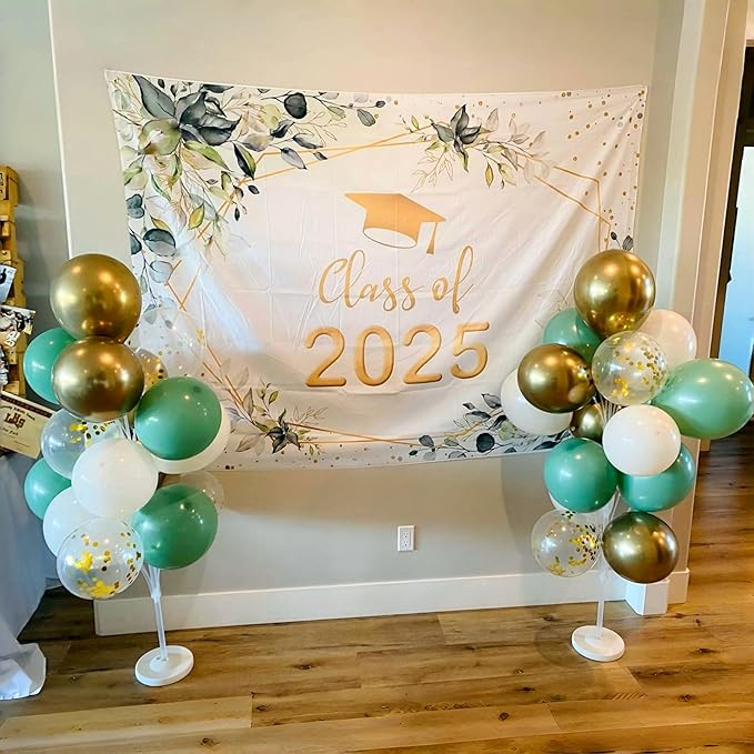 Dusty Sage Green and Gold Balloons, 12 Inch Retro Olive Green White Gold Latex Muted Balloon Set for Girls Birthday Wedding Jungle Baby Bridal Shower Camp Bachelorette House Warming Party Decorations