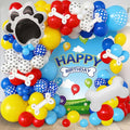 100pcs Hawaii Balloons Garland Arch Kit with Balloons for Birthday Decorations,Party Supplies for boys Girls (Blue Paw)