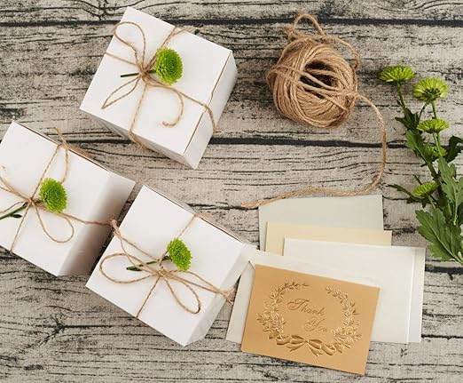 MESHA Gift Boxes 4x4x4'' 800 Pack White, Small Cardboard Gift Box with Lids Bridesmaid Proposal, Gift Boxes Bulk for Present, Bridal, Wedding, Party, Groomsmen, Cupcake Box