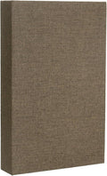 uxcell Decorative Books, 10.6 x 6.7 Linen Fake Books for Decoration Faux Decor Book for Modern Aesthetic Home Office Coffee Table Shelf Desktop Display, Dark Brown