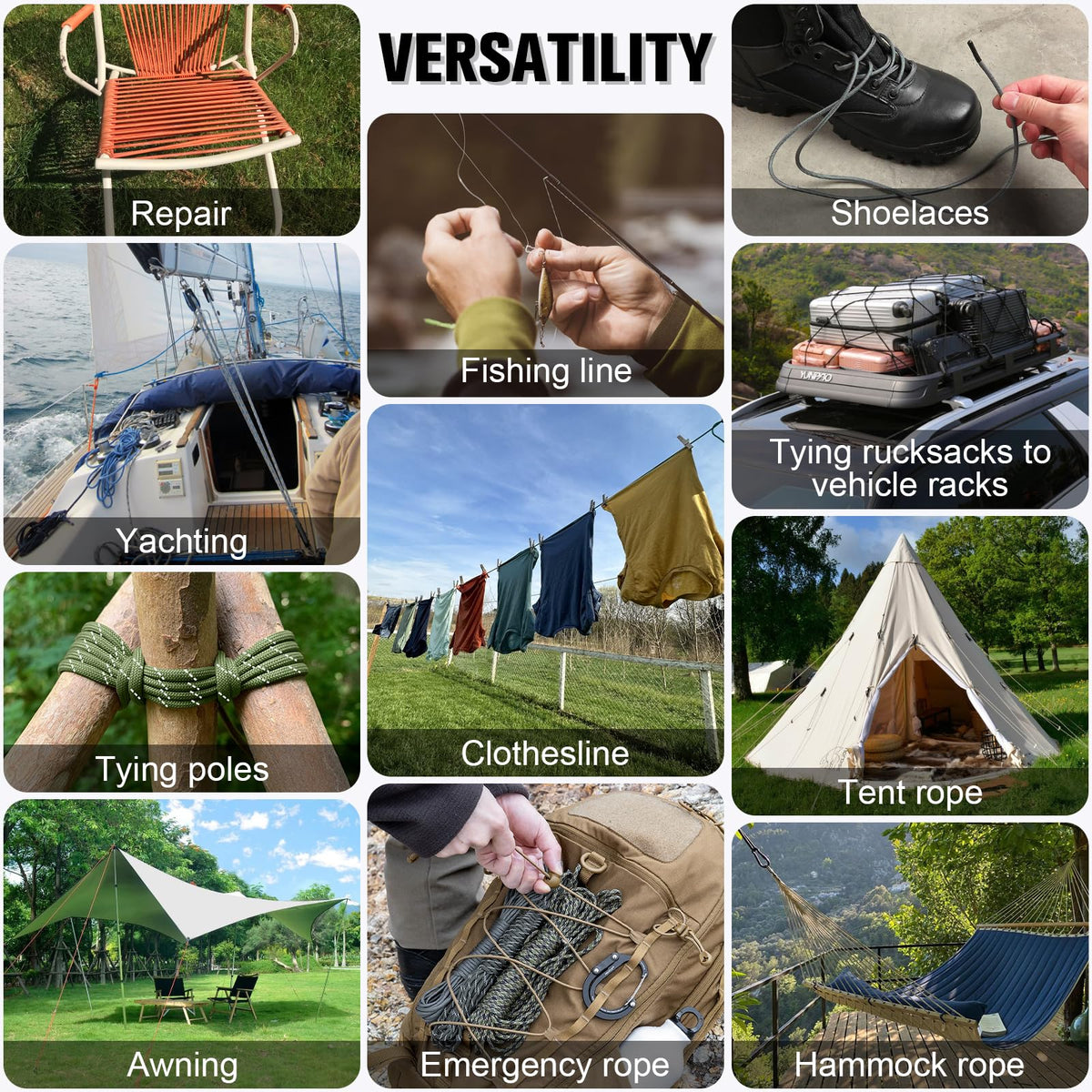 TRIBERION Reflective Paracord Rope 750 lb - 50ft 5/32" Parachute Cord 4MM 12-Strand para Cord - Heavy Duty Spool String for Survival,Camping Gear, Survival Bracelet, Clothesline - Army Green