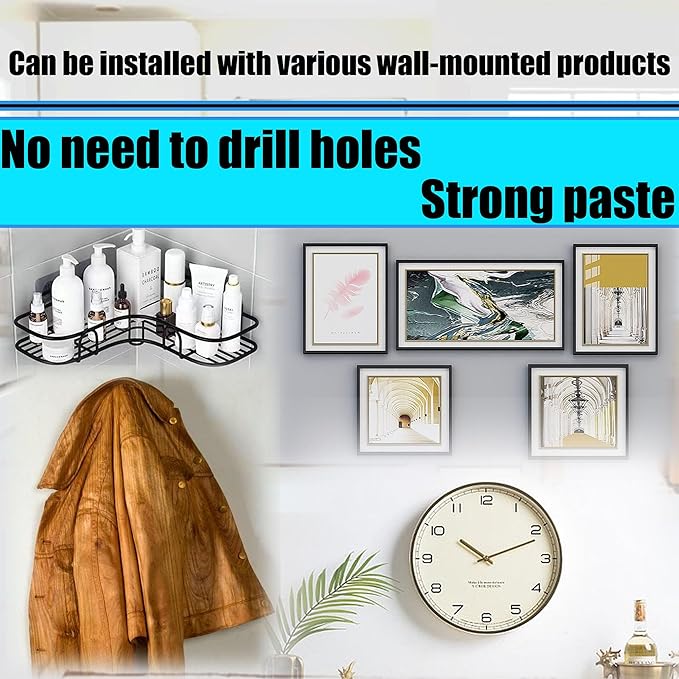 Picture Hangers Without Nails, Nail Free Wall Hangers,30 Counts Adhesive Wall Hooks for Hanging with Waterproof and Oilproof,4 lbs Load Max