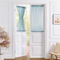 Sheer Door Curtains Closet Linen Textured Curtain Sheers Doorway Light Filtering Voile French Doors Rod Pocket Curtains Patio Glass Door