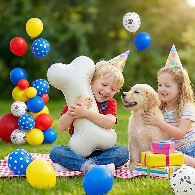 100pcs Hawaii Balloons Garland Arch Kit with Balloons for Birthday Decorations,Party Supplies for boys Girls (Blue Paw)