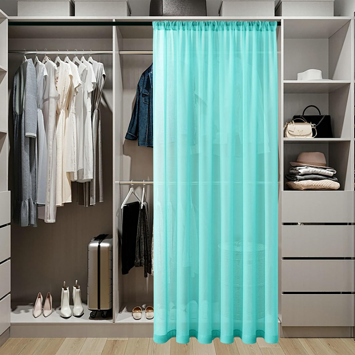 Sheer Door Curtain Closet Linen Textured Curtain Sheers Doorway Light Filtering Voile French Door Rod Pocket Curtains Patio Glass Doors