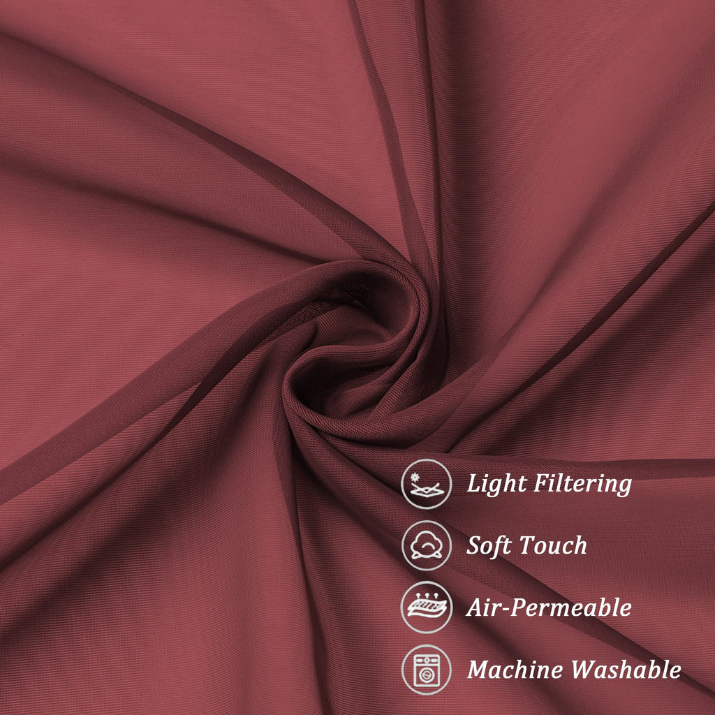 Sheer Tier Curtains 24 Inch Length