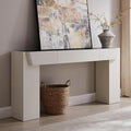 JXQTLINGMU 63" Long Wood Console Table with Storage Drawer, Modern Entryway Table, Sofa Table Behind Couch, Farmhouse Console Tables for Entryway Hallway Living Room, White