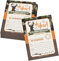 Hadley Designs Kids Birthday Invitations For Boys Camo Theme - 25 Deer Hunting Birthday Party Invitations For Boys, Camouflage Oh Deer Invites For Boy, Cute Hunting Party Supplies, Made In USA