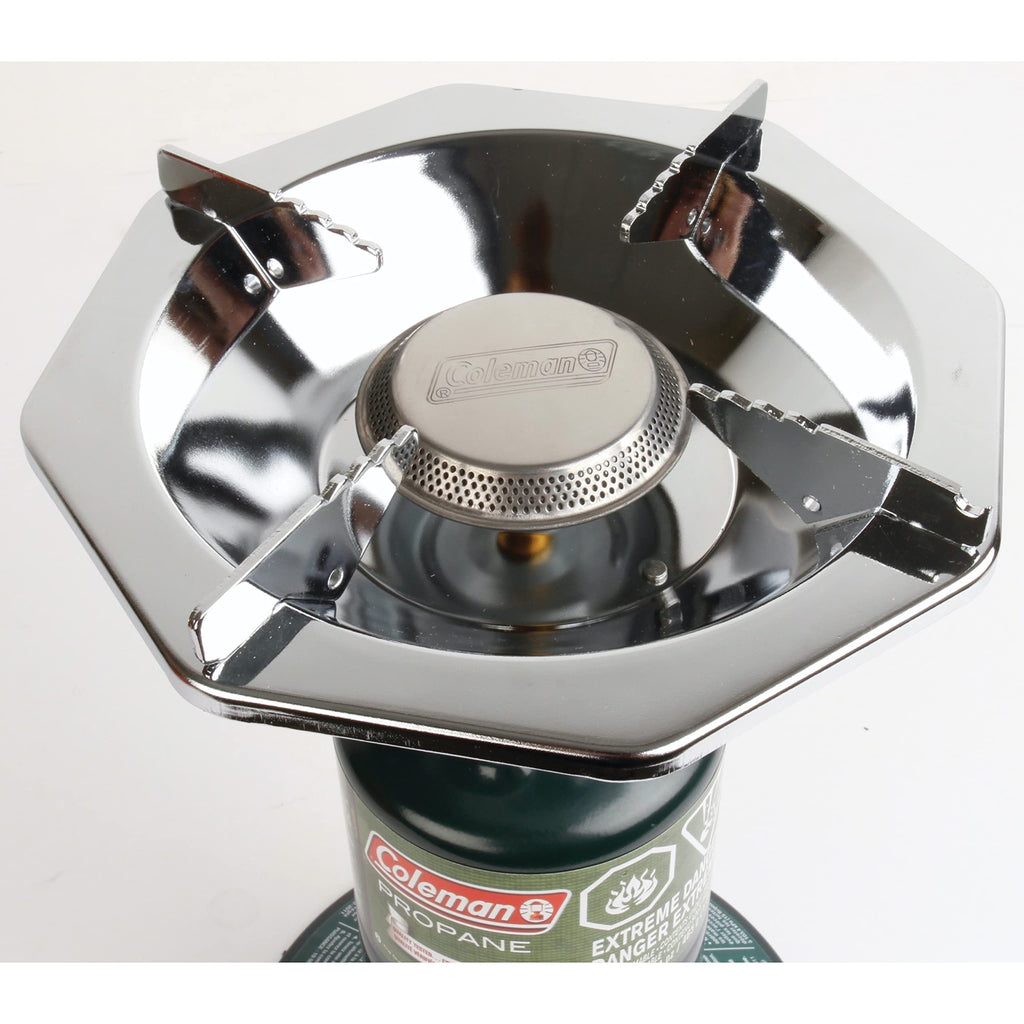 Coleman BottleTop Propane Stove with Adjustable Burner, Portable Camping/Backpacking Cooker with 7650 BTUs of Power for Camping, Tailgating, Grilling, & More