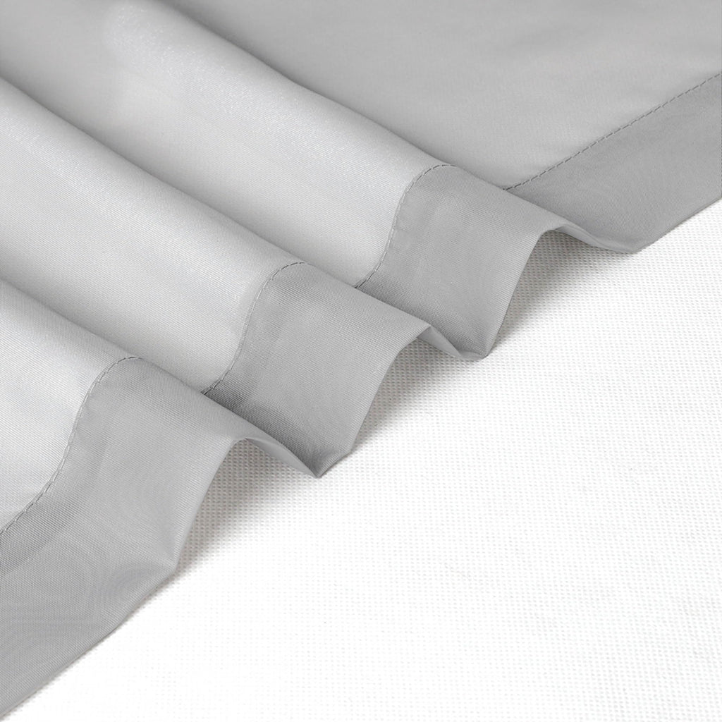 Light Grey Sheer Curtains 30 inch Length 2 Panels (2 Count)