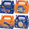 12 Pcs Dart War Party Favor Boxes Dart Battle Goodies Candy Treat Boxes Game Dart Theme Gift Bags for Kids Boys Blue and Orange Birthday Party Baby Shower Decorations Supplies 6 x 3 x 3.5 Inches