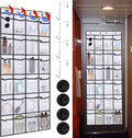 CTTZCKJ Over The Door Organizer For Cruise Ships|Magnetic Door Organizers with 24-Pocket for Cruise Ship|55"x21"|Cruise Over the Door Organizer,Magnetic Shoe Rack for Cruise,Behind-Door Storage