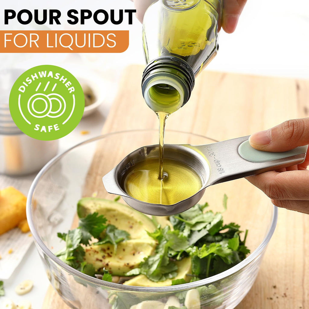 Magnetic Stainless Steel Measuring Cups Set of 7 (7 Count)