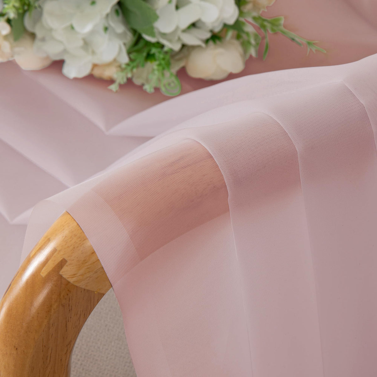 Blush Pink Sheer Curtains 78 Inches Long 2 Panels Set for Living Room (2 Count)