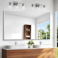 BONEWEI Silver Bathroom Mirror,60x36 inch Wall Mirror for Bathroom Wall Mounted,Large Rectangle Mirror for Bathroom Over Sink,Modern Metal Frame for Living Room,Bedroom Entryway,Horizontal/Vertical
