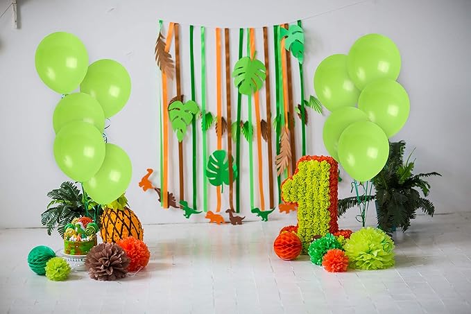 Treasured Lime Green Balloons - Neon & Matte 12 Inch - Latex Party Balloons - 36 Count