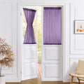 Small Sheer Door Curtain Closet Linen Textured Curtain Sheers Doorway Light Filtering Voile French Door Rod Pocket Curtains Patio Glass Doors