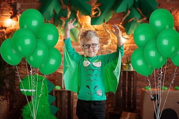 Treasures Gifted Emerald Forest Green Balloons 72 Pack - 12 Inch Latex Dark Hunter Green Balloons - Globos Verdes - St. Patricks Day Decorations
