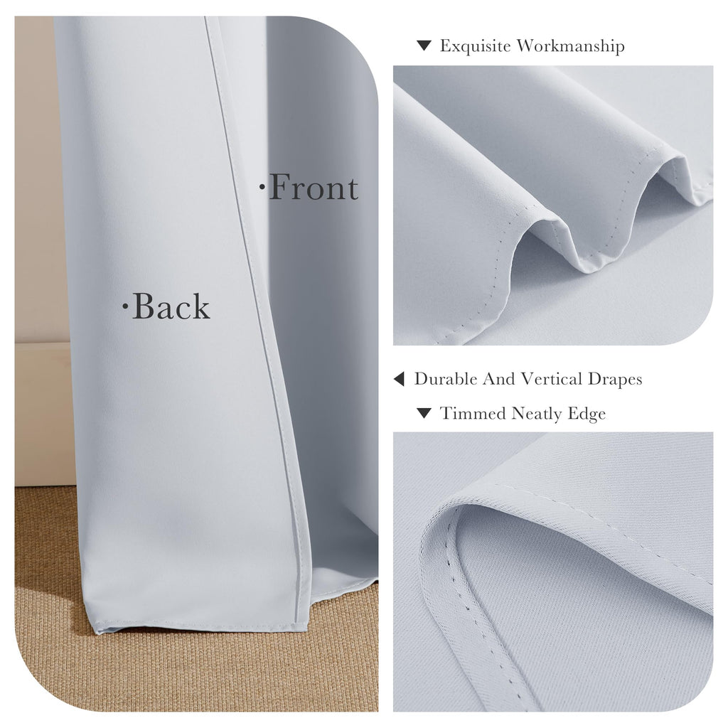Room Darkening White Curtains (2 Count)