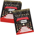 Hadley Designs Kids Birthday Invitations For Boys and Girls VIP Theme - 25 Movie Birthday Party Invitations For Boys, VIP Invites For Girls, Cute Popcorn Party Supplies, Made In USA
