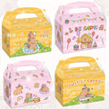 BACH AND BOOZY 12 PCS Capy Party Favor Boxes Popcorn Boxes Candy Goodies Treats Bags Capy Party Supplies for Birthday Baby Shower Party