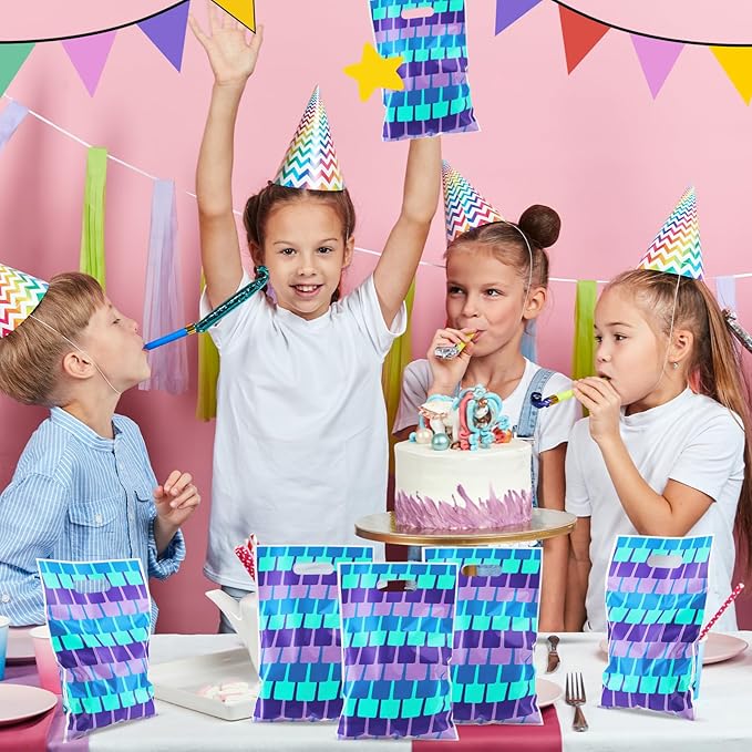 Eccliy 30 Pcs Video Game Goodie Bags Birthday Party Favor Bags Treat Candy Plastic for Theme Party Decorations Goodie Supplies