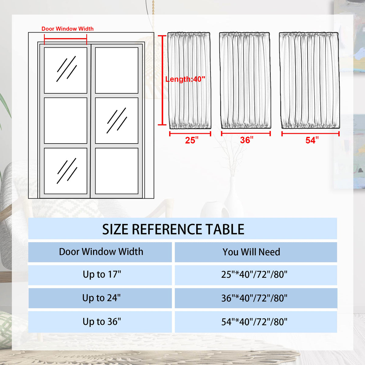 French Door Curtain