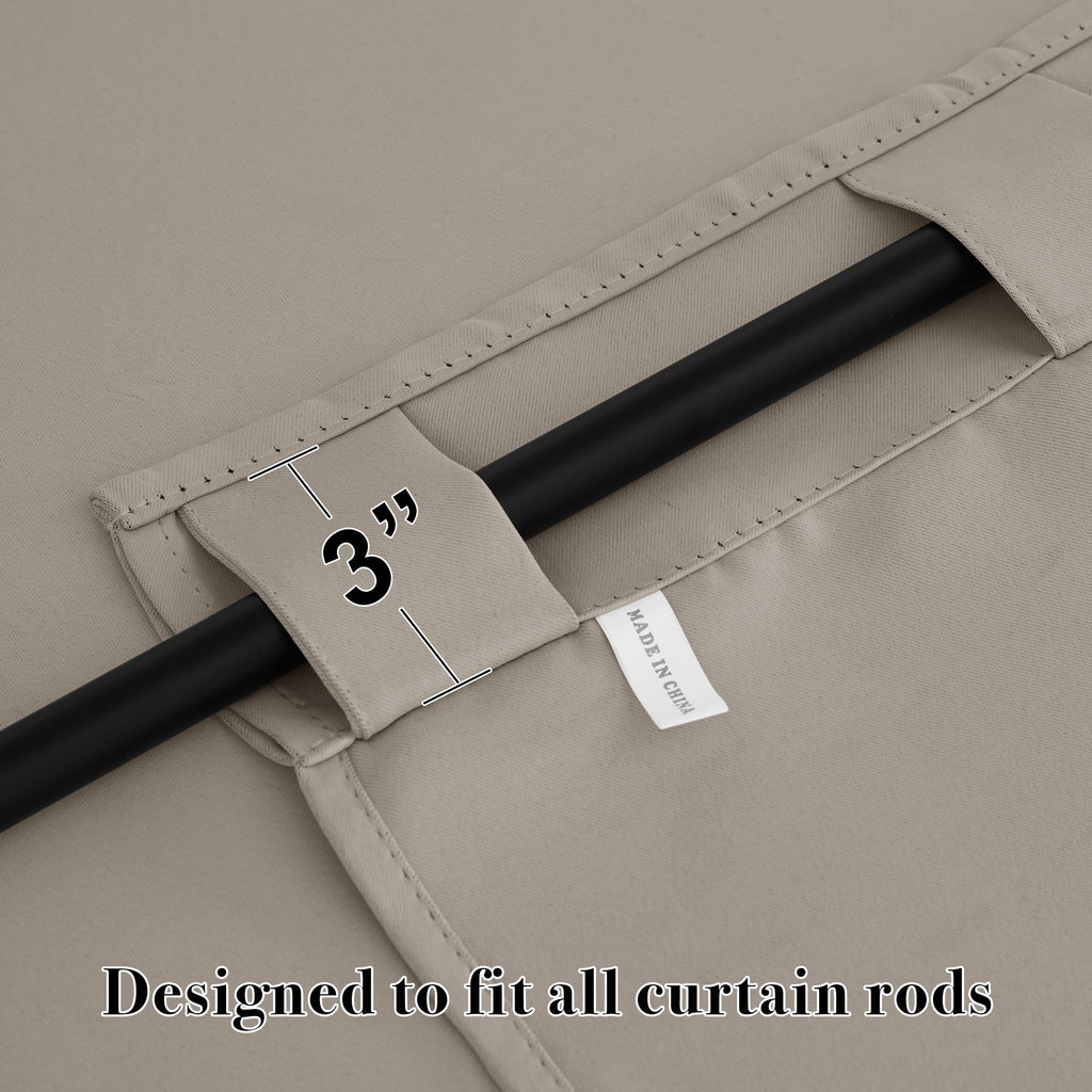 Short Blackout Curtains for Small Kitchen Cafe Bathroom Window