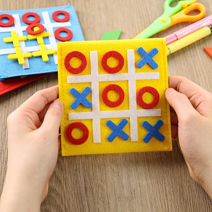 LovesTown 15PCS Tic Tac Toe Board Game, Mini Strategic Board Game for Kids Family Classic Educational Toys Indoor Party Game for Goodie Bag Stuffers Party Favors Gifts