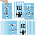 JuPelozak Soccer Party Favor Bags - 50pcs Football Themed Goodie Bag, Candy Cookies Gift Decor for Boys Teens Adult, Birthday Holiday Celebration Decorations Supplies for 2026 Sport Competition Event