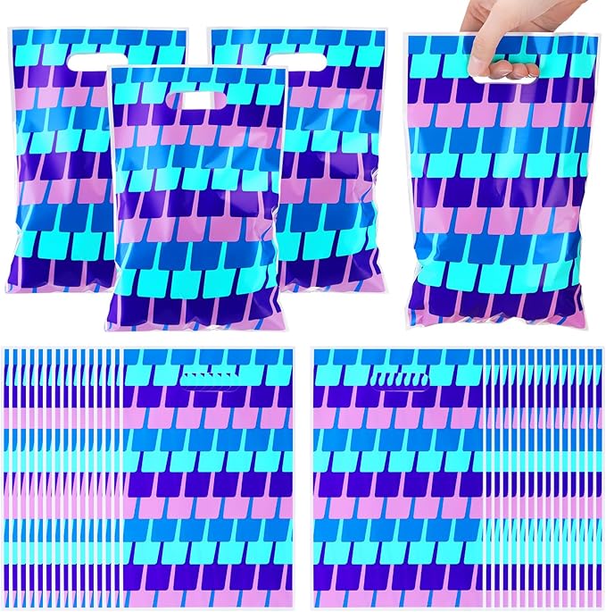Eccliy 30 Pcs Video Game Goodie Bags Birthday Party Favor Bags Treat Candy Plastic for Theme Party Decorations Goodie Supplies