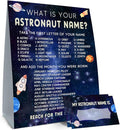 What's Your Astronaut Name, 1 Sign and 30 Name Stickers