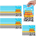 SAVITA 50pcs Cartoon Story Party Favor Bags, 9.84x6.5 Inch Blue Sky White Cloud Cartoon Story Goodie Snack Bags for Kids Birthday Party Supplies Candy & Toy Storage Decoration