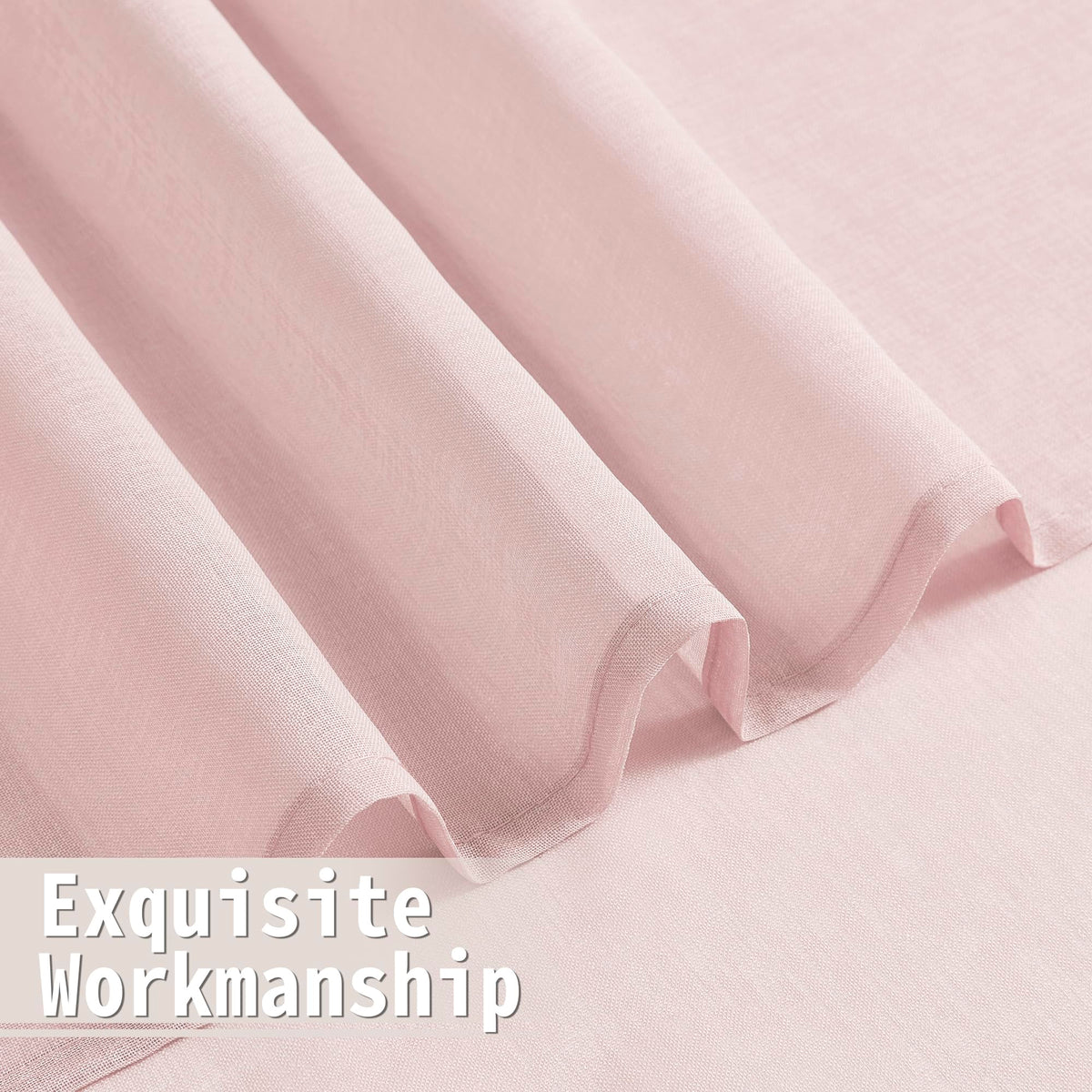 Small Sheer Door Curtain Closet Linen Textured Curtain Sheers Doorway Light Filtering Voile French Door Rod Pocket Curtains Patio Glass Doors