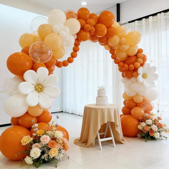 Orange Balloons, 60 PCS Orange Balloons 12 Inch Latex Balloon for Birthday Party Decoration, Wedding, Baby Shower, Anniversary, Summer Party Decoration and Balloon Garland