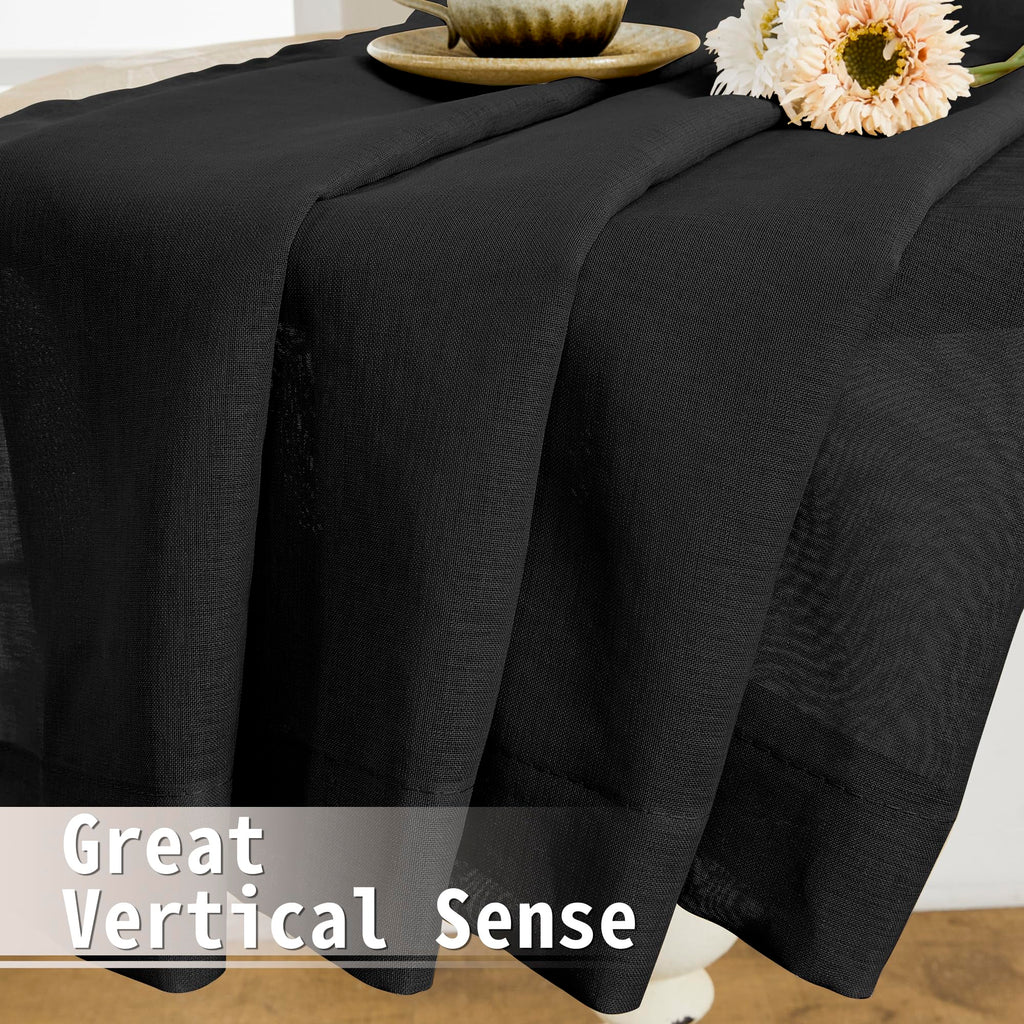 Sheer Door Curtains Closet Linen Textured Curtain Sheers Doorway Light Filtering Voile French Doors Rod Pocket Curtains Patio Glass Door