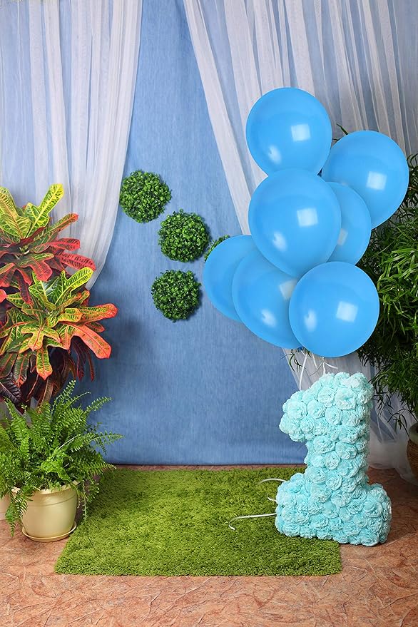 Treasures Gifted Light Blue Balloons 36 Pack - Pastel Baby Blue Balloons - 12in Latex Sky Color Party Supplies - Robins Egg Decorations