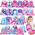 Shappy 24 Pack Drawstring Party Favors Bags Cartoon Animal Candy Goodie for Boys Birthday Kids Gift Return Girls Supplies(Mermaid)