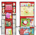 Simple Houseware Double-Sided Hanging Gift Wrap Organizer Storage Pockets, Red (Set of 1)